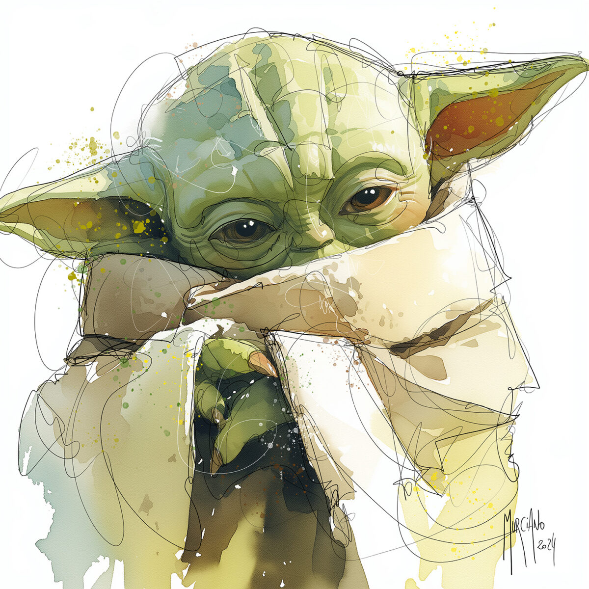 Yoda – 40×40 cm