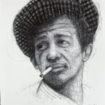 belmondo-dessin-papier-artiste