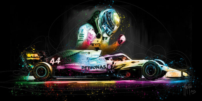 Lewis Hamilton tableau peinture