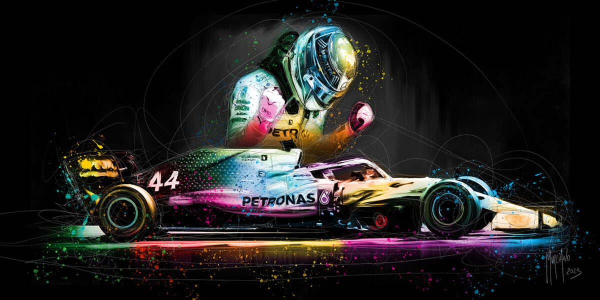 Lewis Hamilton tableau peinture