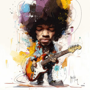 Baby Hendrix création tableau peinture artistique