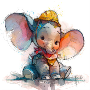 Création de Disney du personnage Dumbo