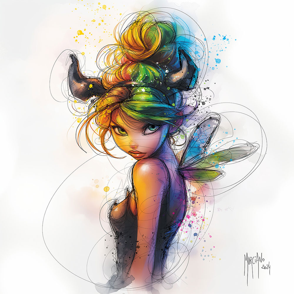 Bad Fairy – Aquarelle originale