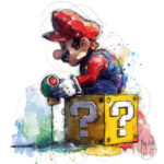 Tableau toile oeuvre Mario Kart