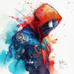 Spider-Tattoo oeuvre toile peinture tableau poster