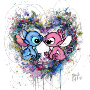 Stitch love Angel