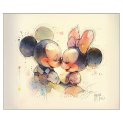 Tapis de souris Minnie love Mickey