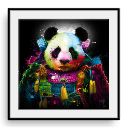 panda samourai Elegance papier + Signature