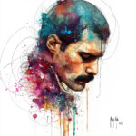 Freddie Mercury toile peinture tableau