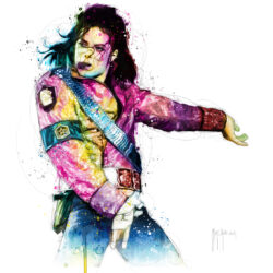 Michael Jackson live 120x120cm - Toile Originale