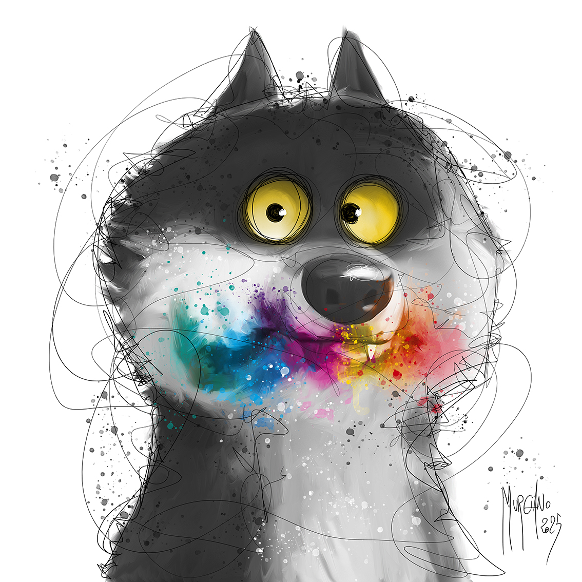 Le loup Le loup intermarché tableau