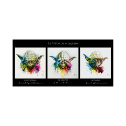 Le Maître de la sagesse hommage aux trois singes