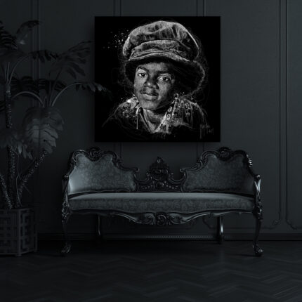 Minimal black classic interior front view room. Luxury armchair