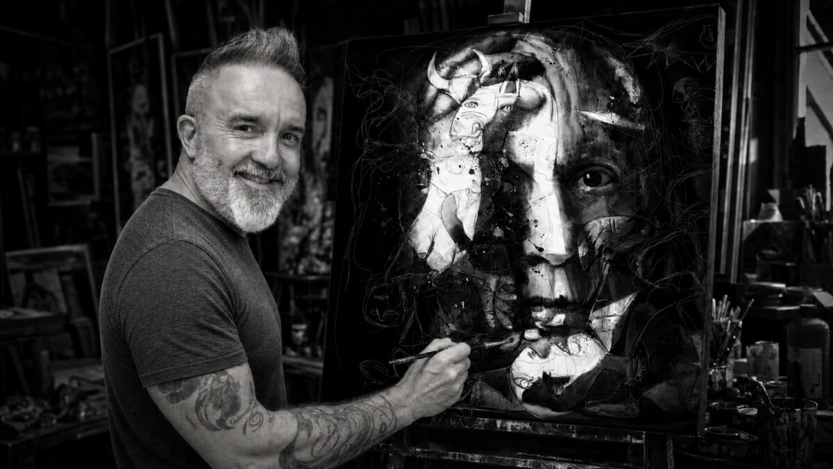 Patrice Murciano dans son atelier