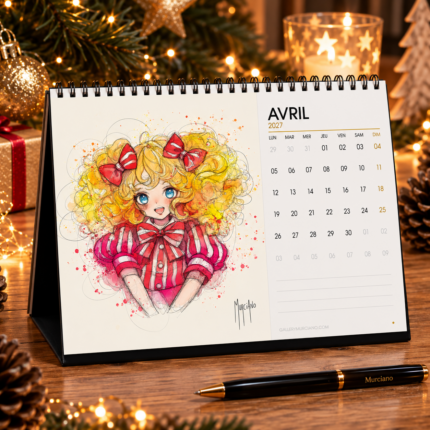 Calendrier de bureau Année 80 – avril