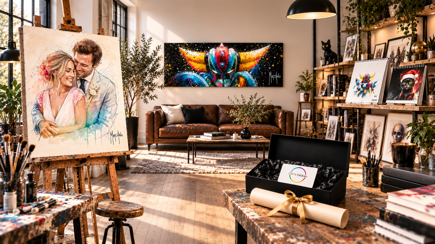 L’atelier Patrice Murciano : portrait sur commande, panoramique, boutique et carte cadeau
