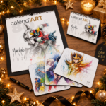 Coffret Année 80 : calendrier mural, calendrier de bureau et tapis de souris au choix