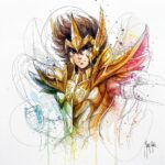 Les Chevaliers du Zodiaque Aquarelle