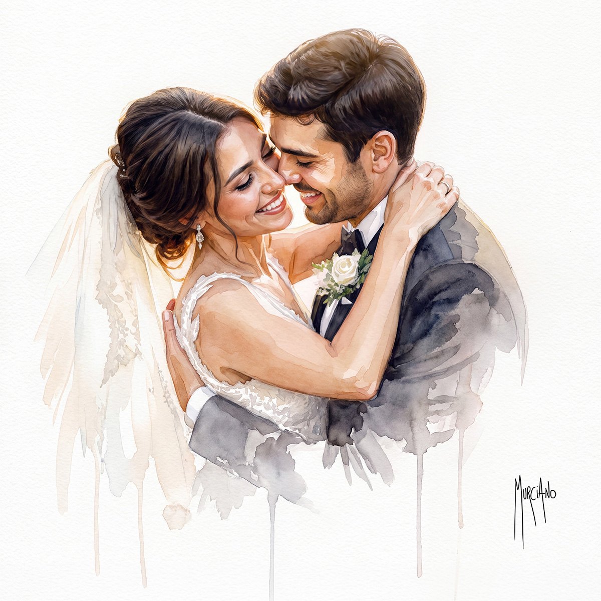 Exemple en aquarelle naturelle