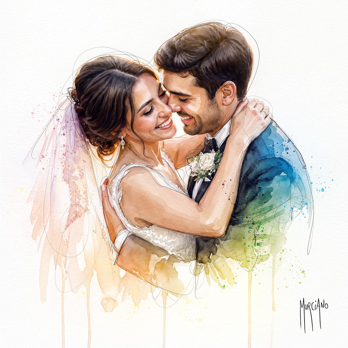 Exemple en peinture style Murciano