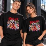 T-shirt oversize THRILLER Les T-sh'ART, vista frontale